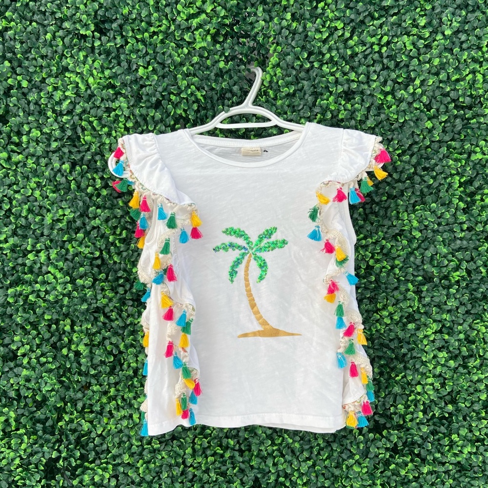 Cute Zara Shirt With Dangling Tassels
